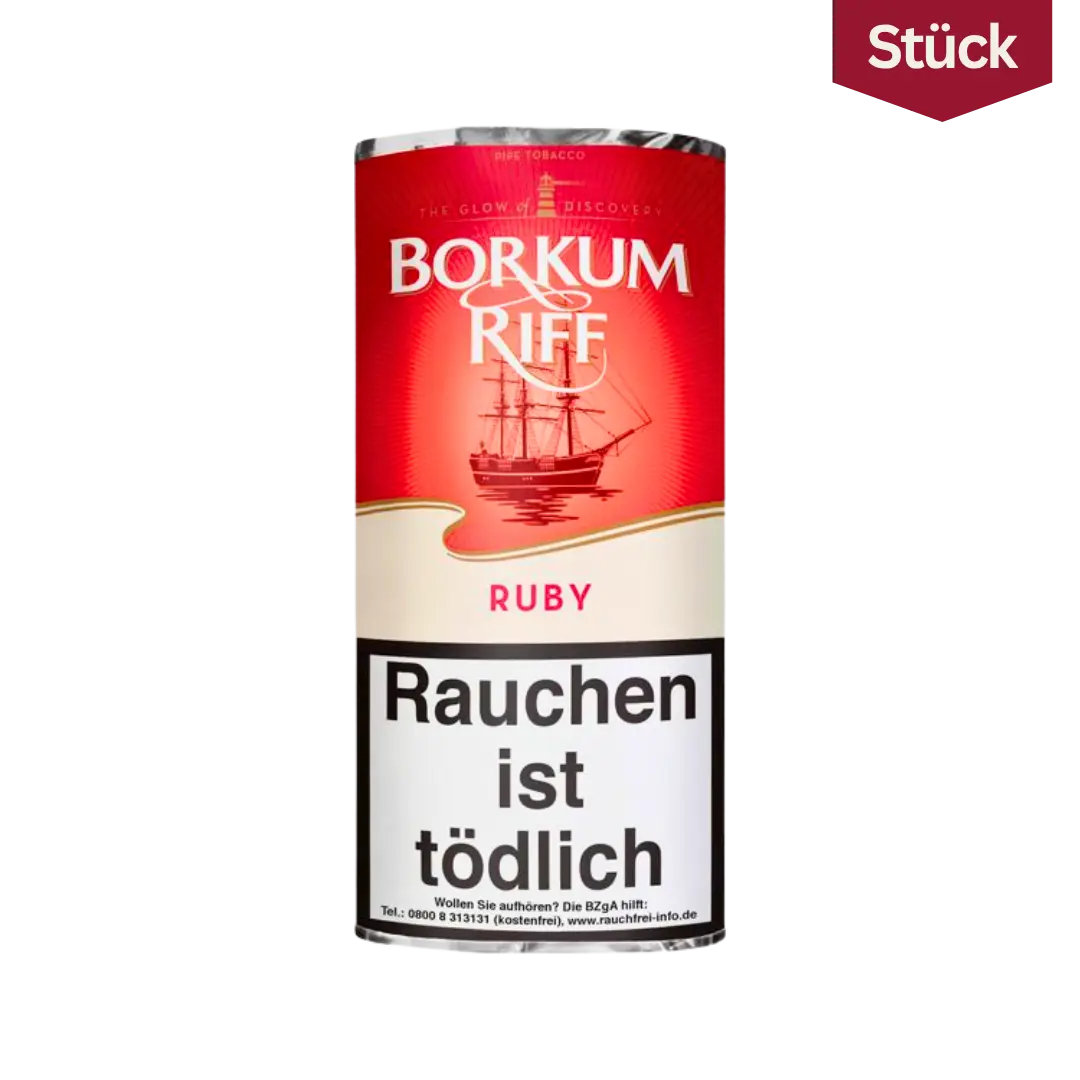 Borkum Riff Ruby Tabak Pfeifentabak Pouch