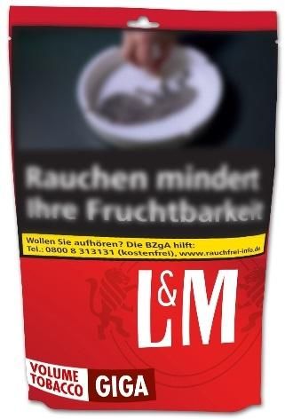 L&M Red Tabak 95g Beutel (Stopftabak / Volumentabak)