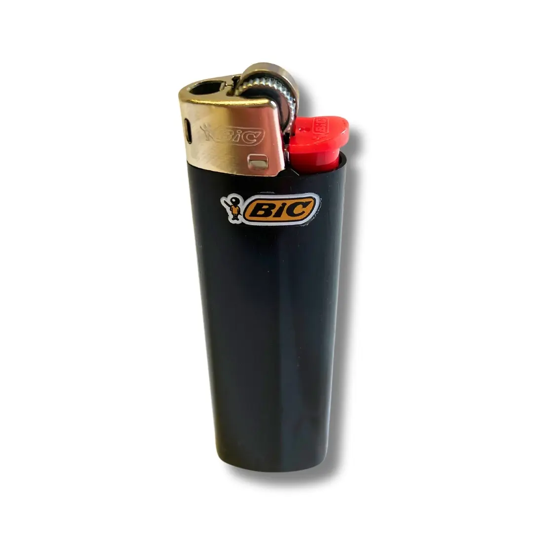 BIC Feuerzeug Slim J23 Reibrad Schwarz