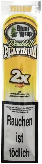 Blunt Wrap Yellow (Mello Mango) Blunts aus echten Tabakblättern 2 Stück