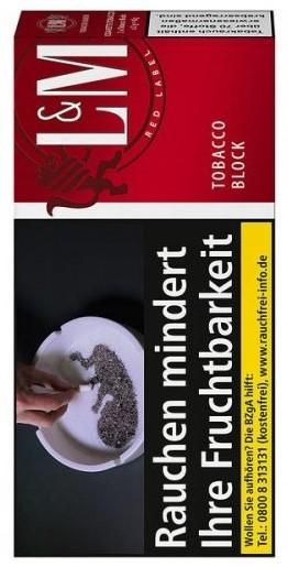 L&M Tobacco Red Block Tabak 42g Pouch (Drehtabak / Feinschnitt)