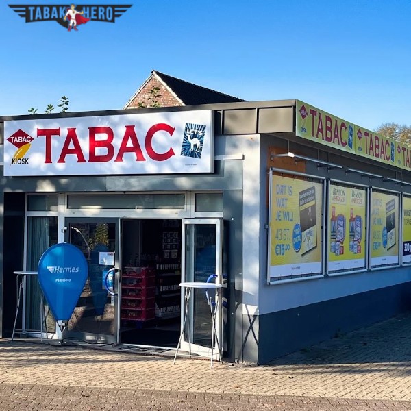 Außenansicht des Tabac Kiosks in Gronau – Tabakhero Filiale