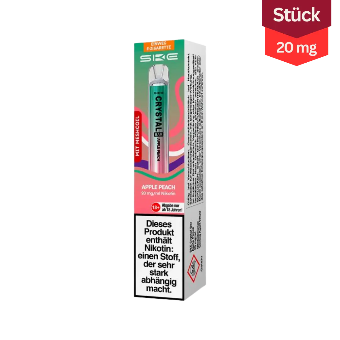 SKE Crystal Bar Apple Peach 20mg