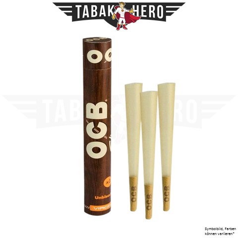 OCB-cones-unbleached OCB Unbleached Cones (3 Stück)