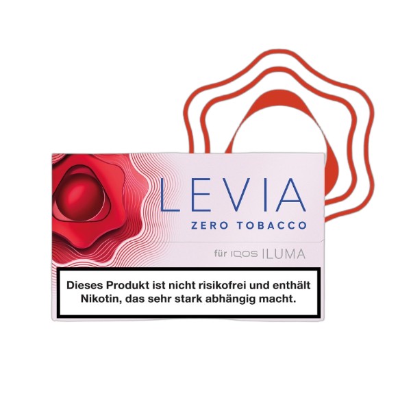 Packung IQOS LEVIA Red Berry Zero Tobacco Sticks für IQOS ILUMA
