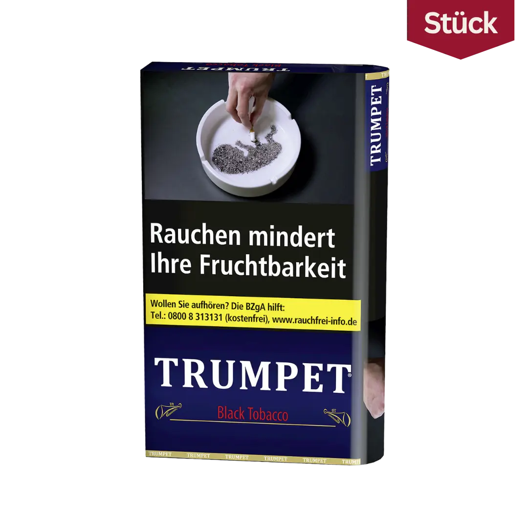 Trumpet Black Tabak Feinschnitt Pouch (38g)