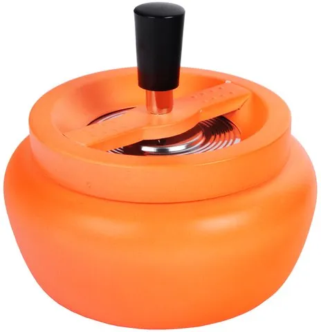 Drehaschenbecher Schleuderaschenbecher Neon Orange 13cm