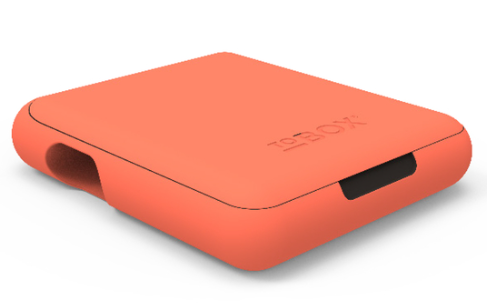 TOBOX Classic Tabakbox mit Feuerzeughalter Orange
