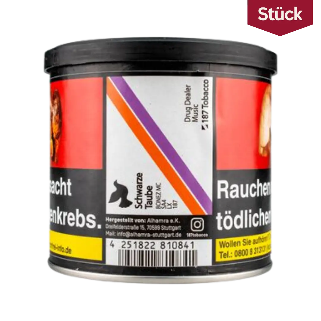 187 Tobacco AMG Kuehle Schwarze Traube Tabak Shishatabak 200g