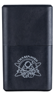 Double Cone Holder Aufbewahrungsbox mit Feuerzeugfach Schwarz