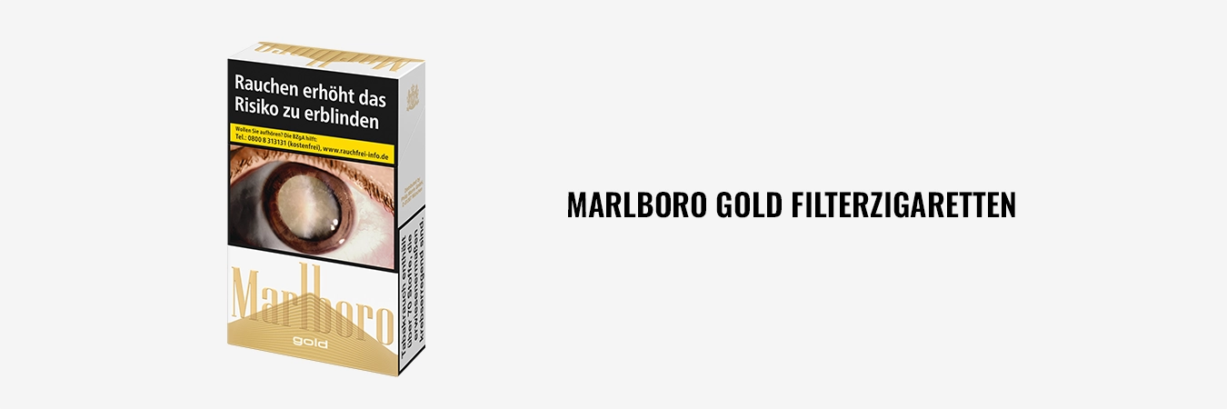 Marlboro Gold Filterzigaretten – milde goldene Packung