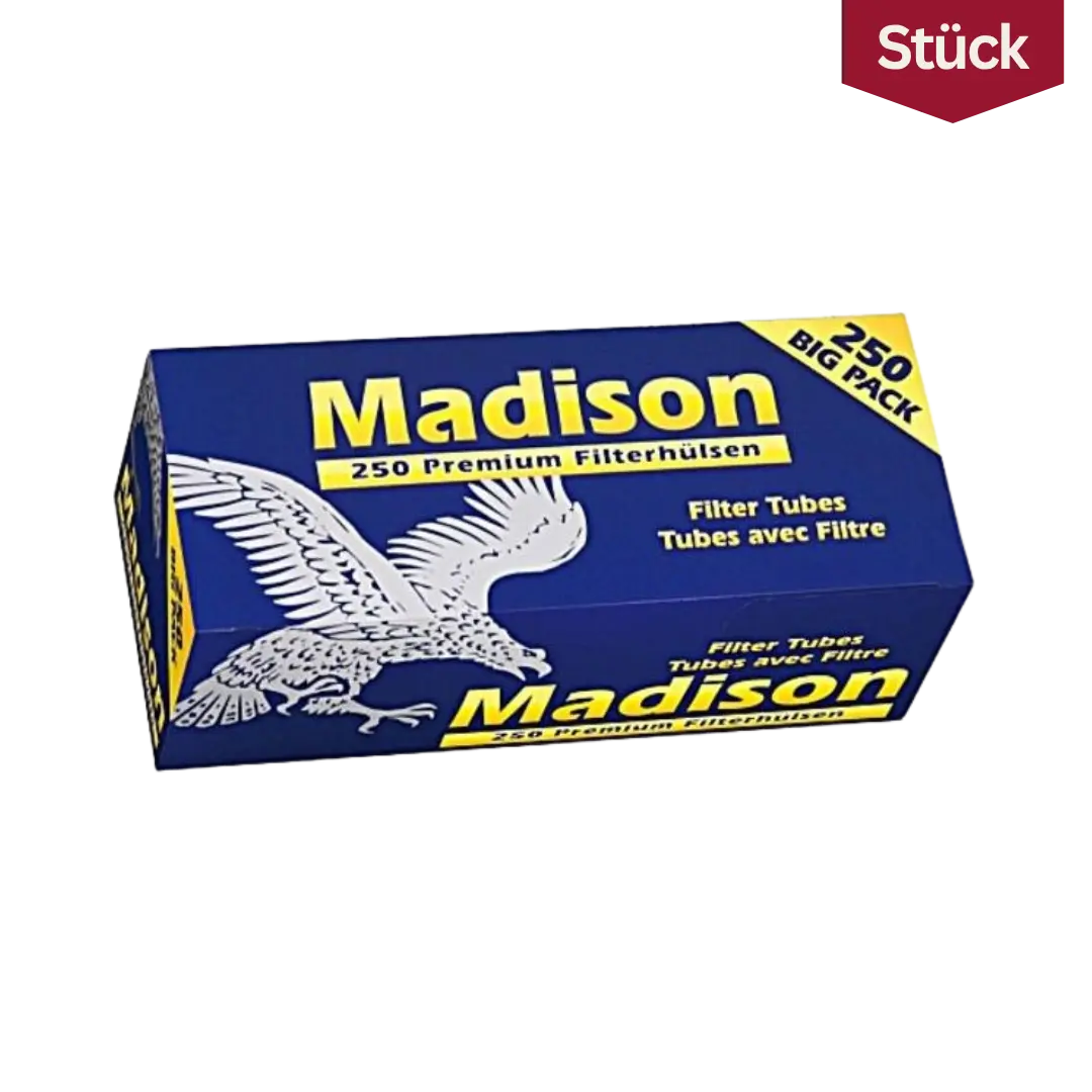 Madison Zigaretten Hülsen King Size (250 Stück)