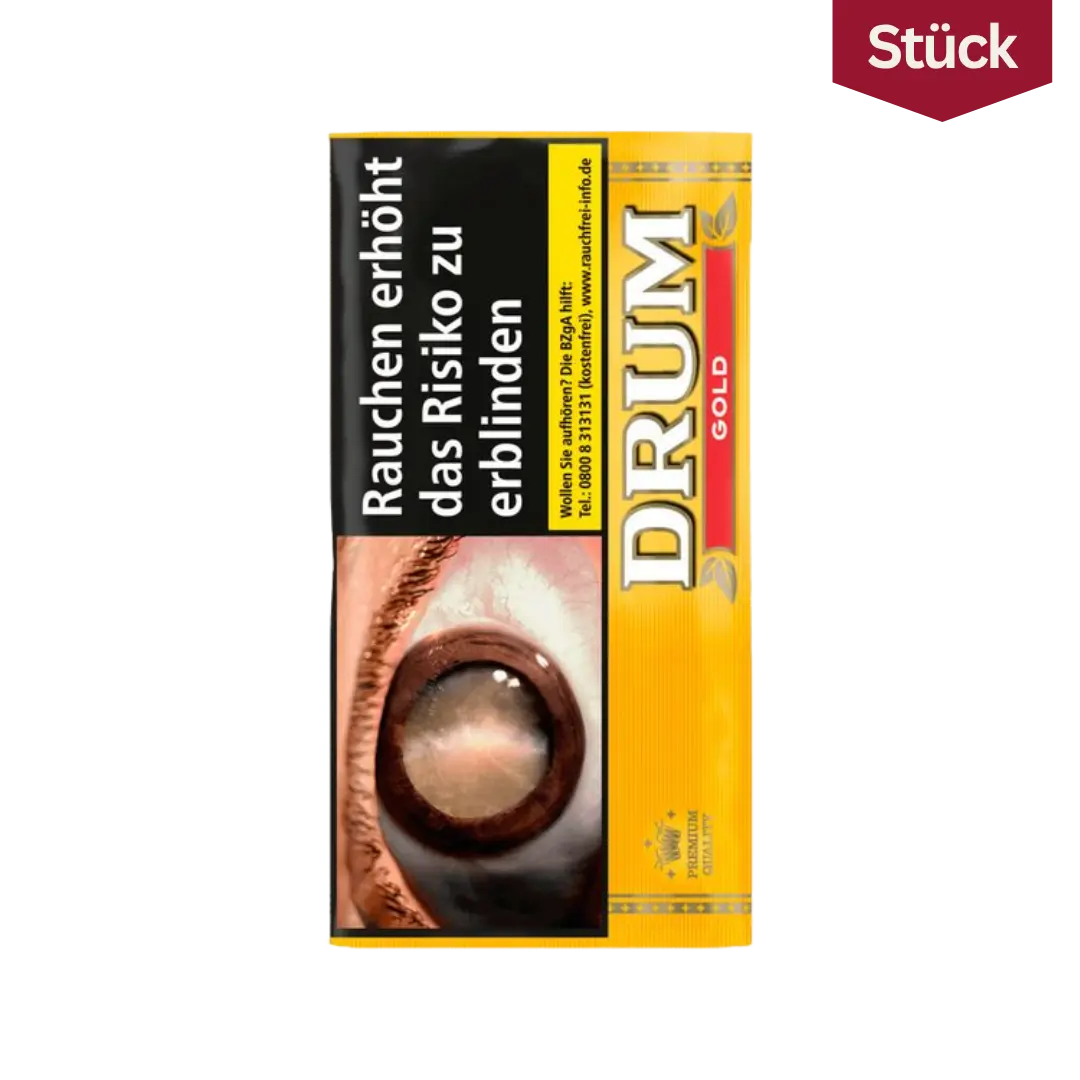 Drum Gold Tabak Drehtabak Pouch (30g)