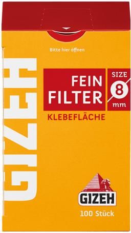 Gizeh Filter Feinfilter 100 Stück (8mm)