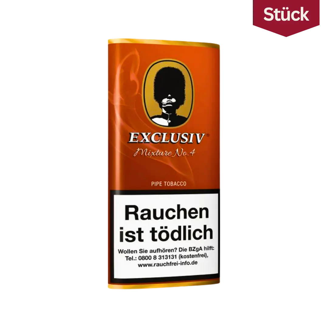 Bundle: Exclusive Mixture No. 4 Tabak Pfeifentabak Pouch (5x50g)