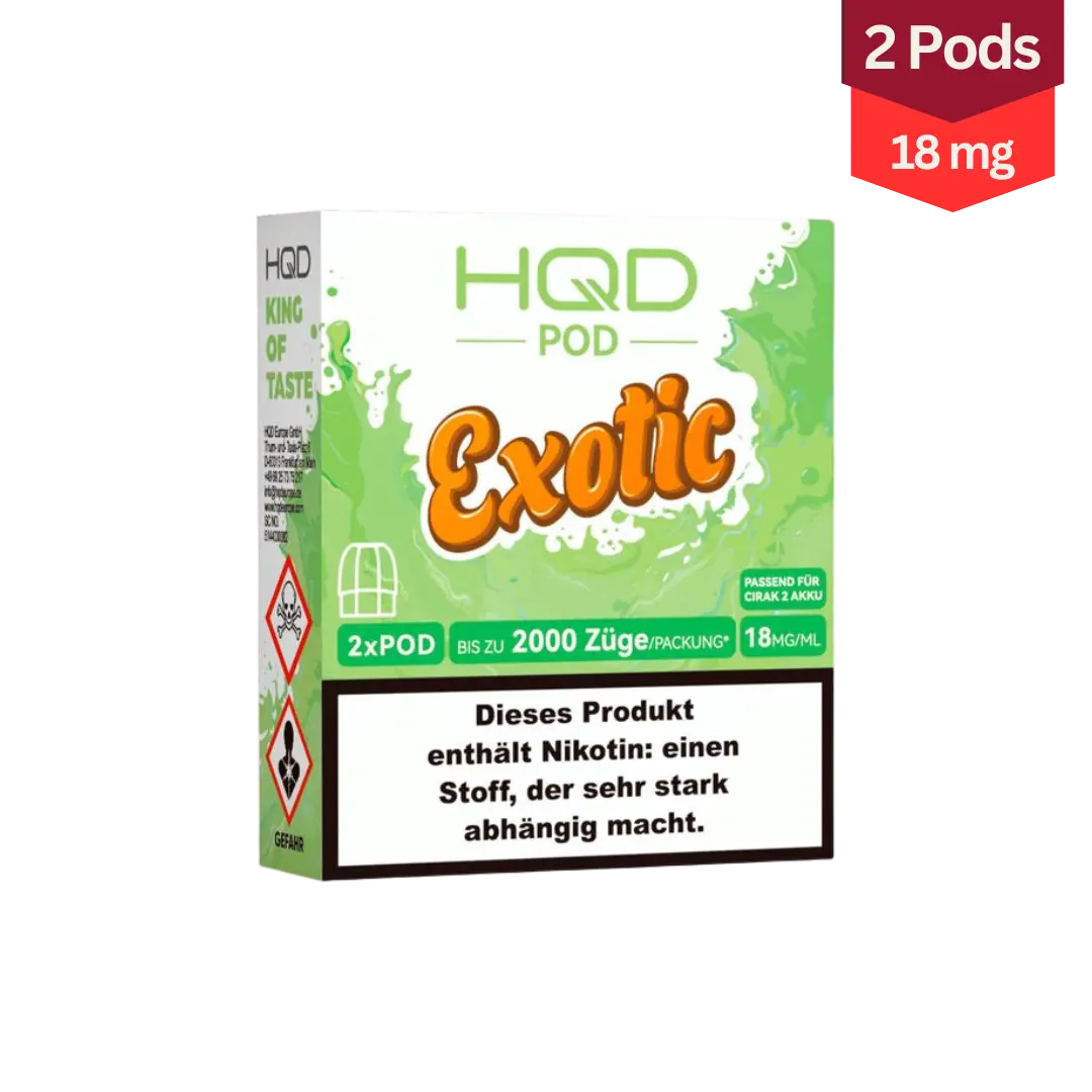 HQD Cirak 2 Pod Vape Exoctic 18mg