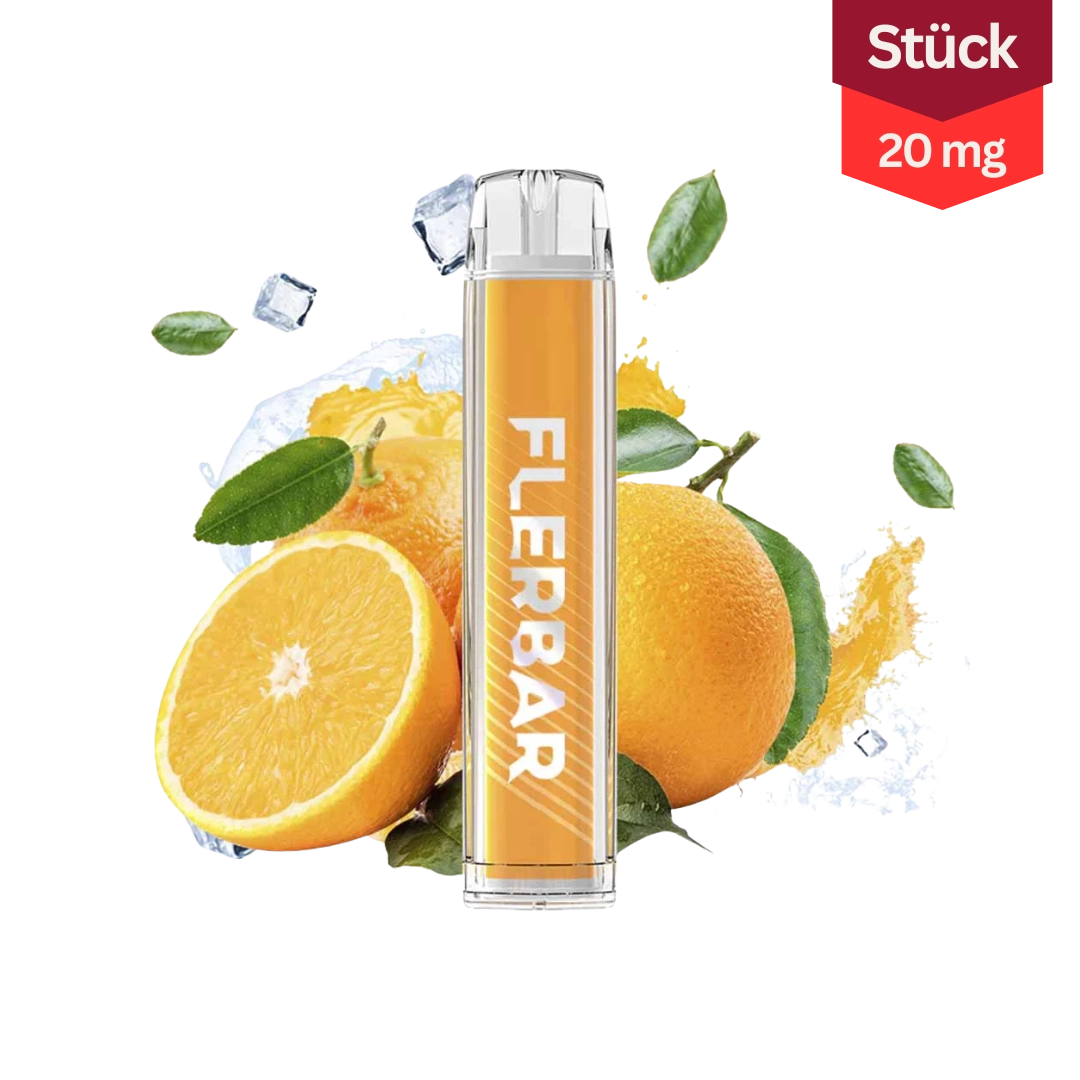 Flerbar M Orange Vape Einweg E-Zigarette 20mg