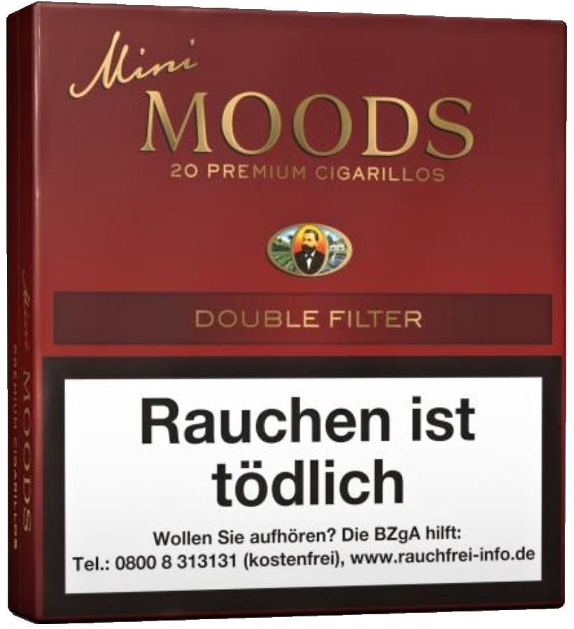 Dannemann Moods Mini Zigarillo Stange Double Filter (10x20 Stück)