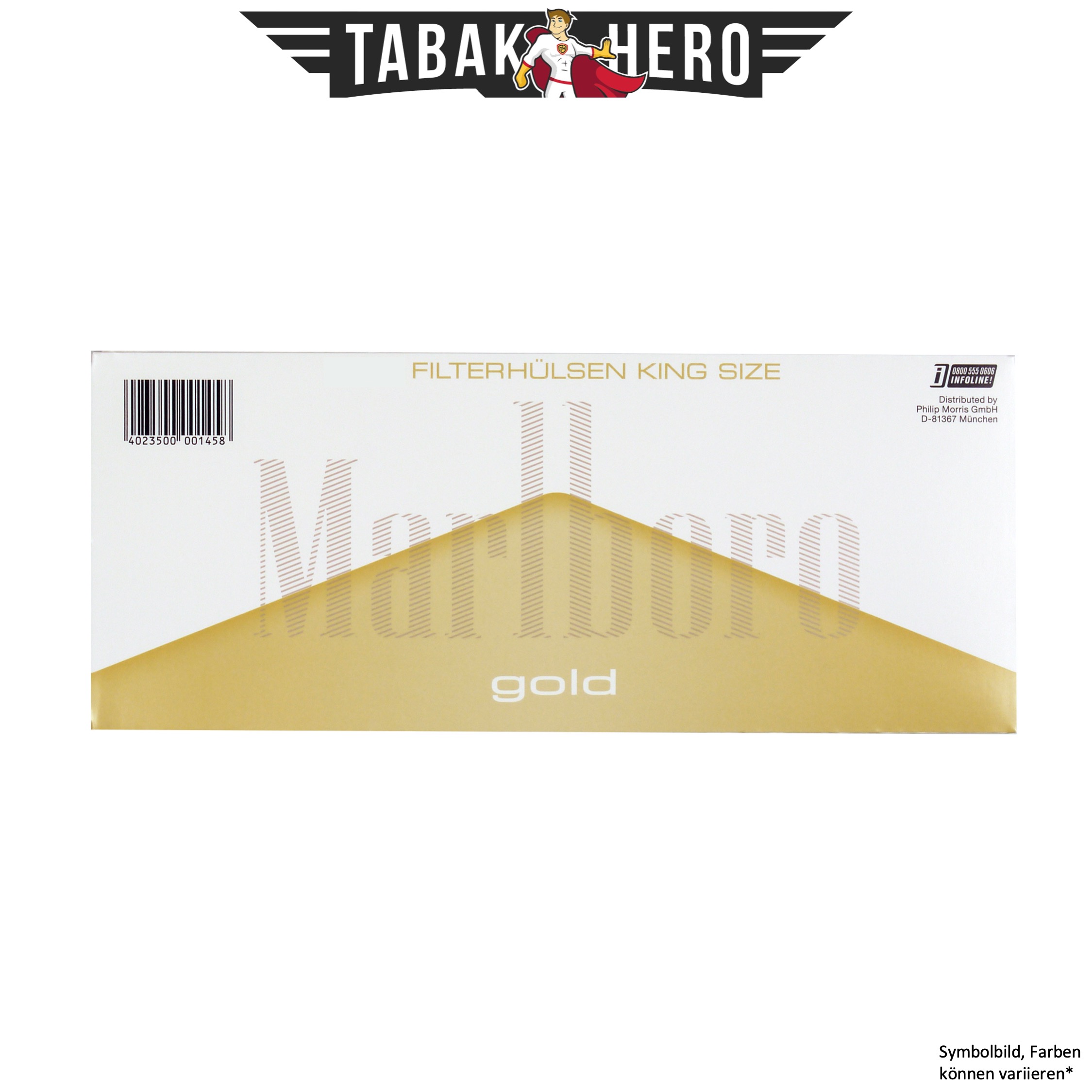 Marlboro Gold Extra Hülsen Filterhülsen Zigarettenhülsen Stopfhülsen 250 Stück
