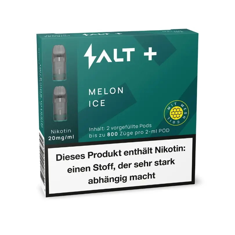 Salt Plus Melon Ice Pod E-Zigarette Vape Liquid (2x2ml)