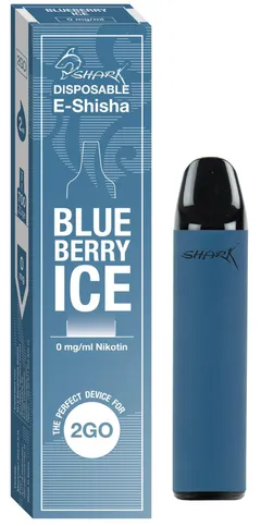 Shark Blueberry Ice Einweg E-Zigarette Vape 0mg (1 Stück)
