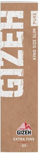 Gizeh Pure KS Slim Drehpapier/ Blättchen/ Zigarettenpapier 33 Blatt