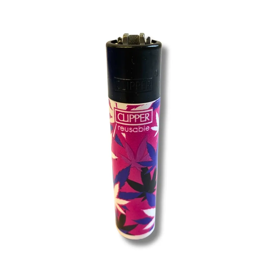 Clipper Feuerzeug Pink Leaves 3 3/4
