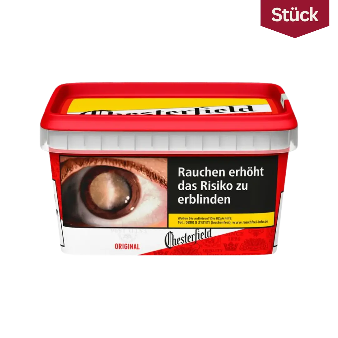Chesterfield Red Tabak Volumentabak Eimer