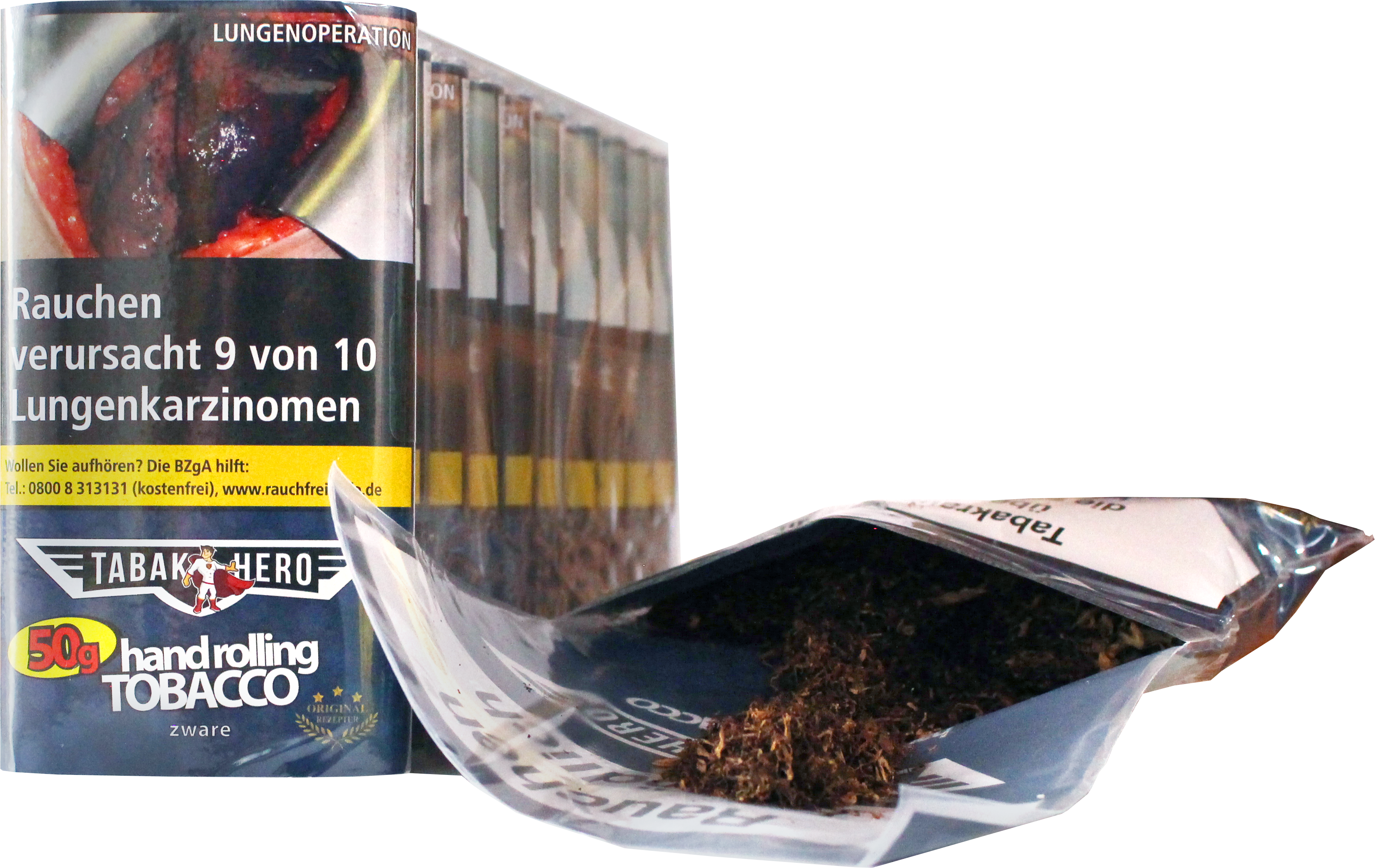 Tabakhero Zware Pouch (10 Stück x 50g)