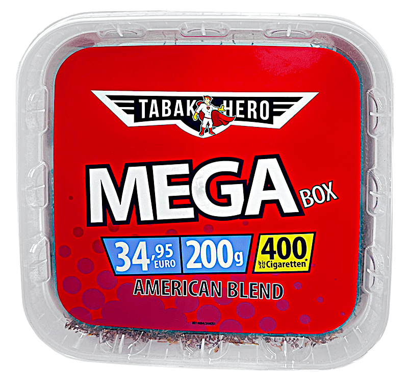 Tabakhero Mega Box Tabak 200g Eimer (Stopftabak / Volumentabak)
