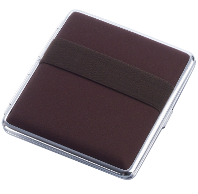 Champ Etui Stoff mit Gummizug Braun