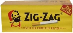 Zig Zag Hülsen Filterhülsen Zigarettenhülsen Stopfhülsen 250 Stück