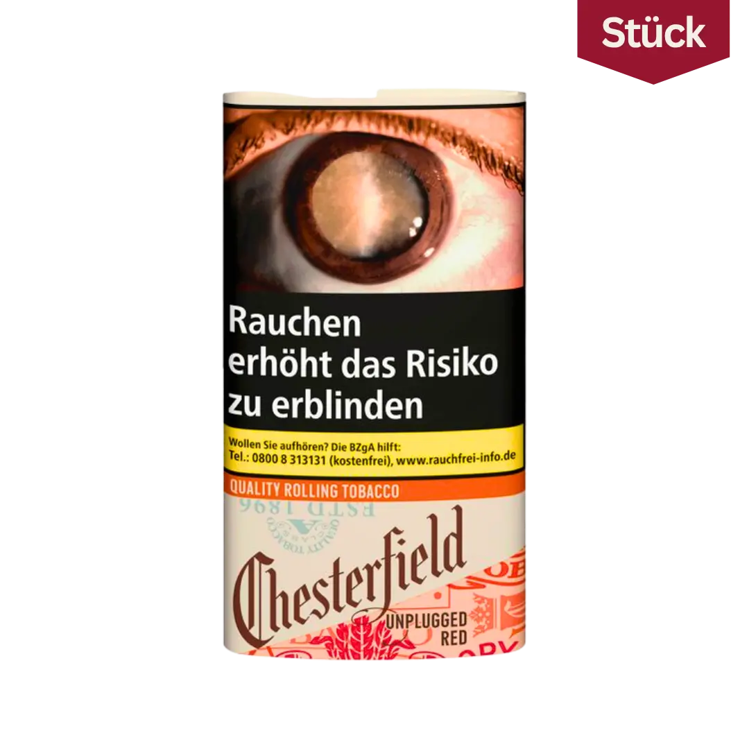 Chesterfield Unplugged Red Tabak Feinschnitt Pouch