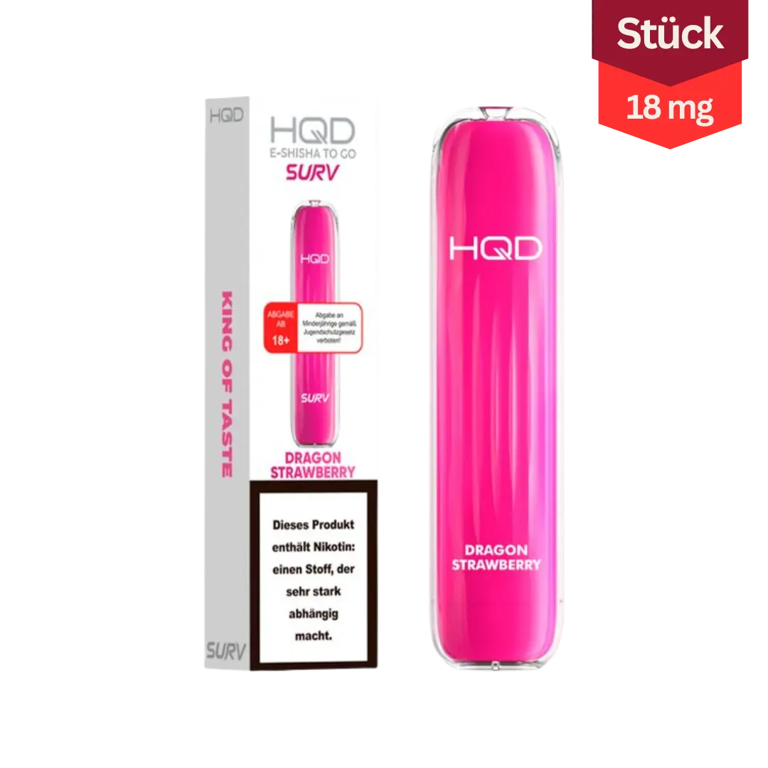 HQD Surv Vape Dragon Strawberry 18mg