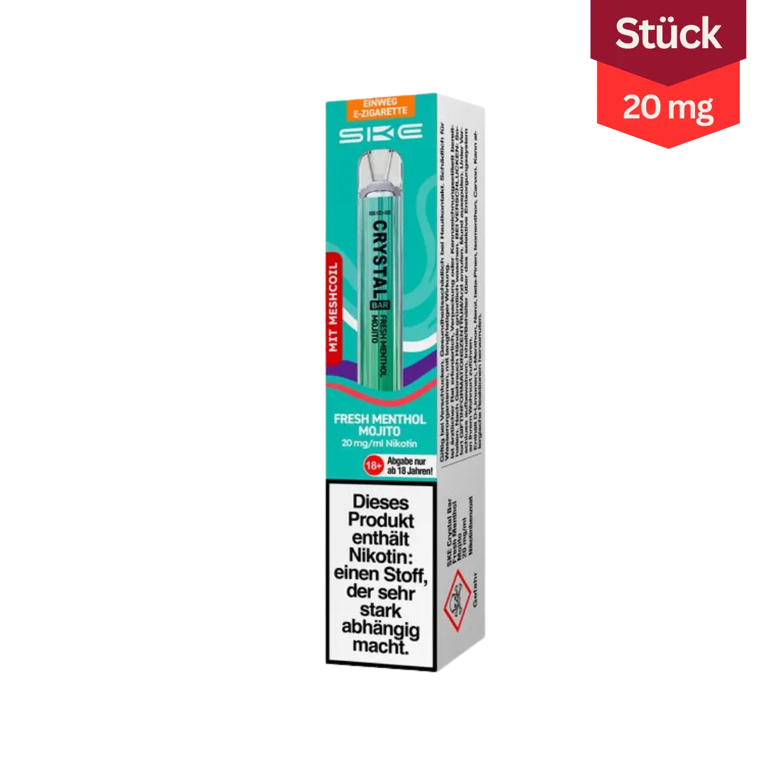 SKE Crystal Bar Fresh Menthol Mojito 20mg