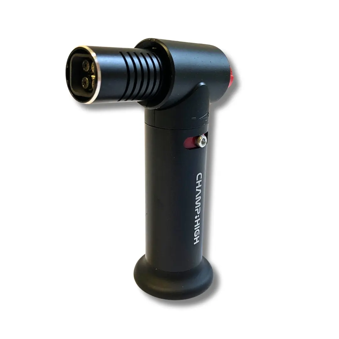 Champ High Sturmfeuerzeug Quad Jetflame Schwarz