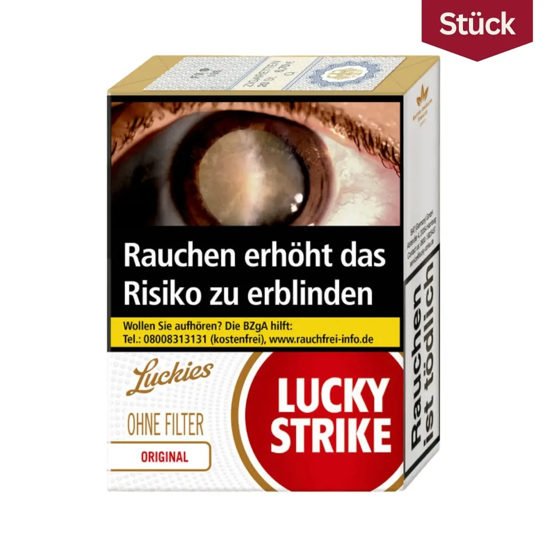 Lucky Strike Original Red ohne Filter Zigaretten