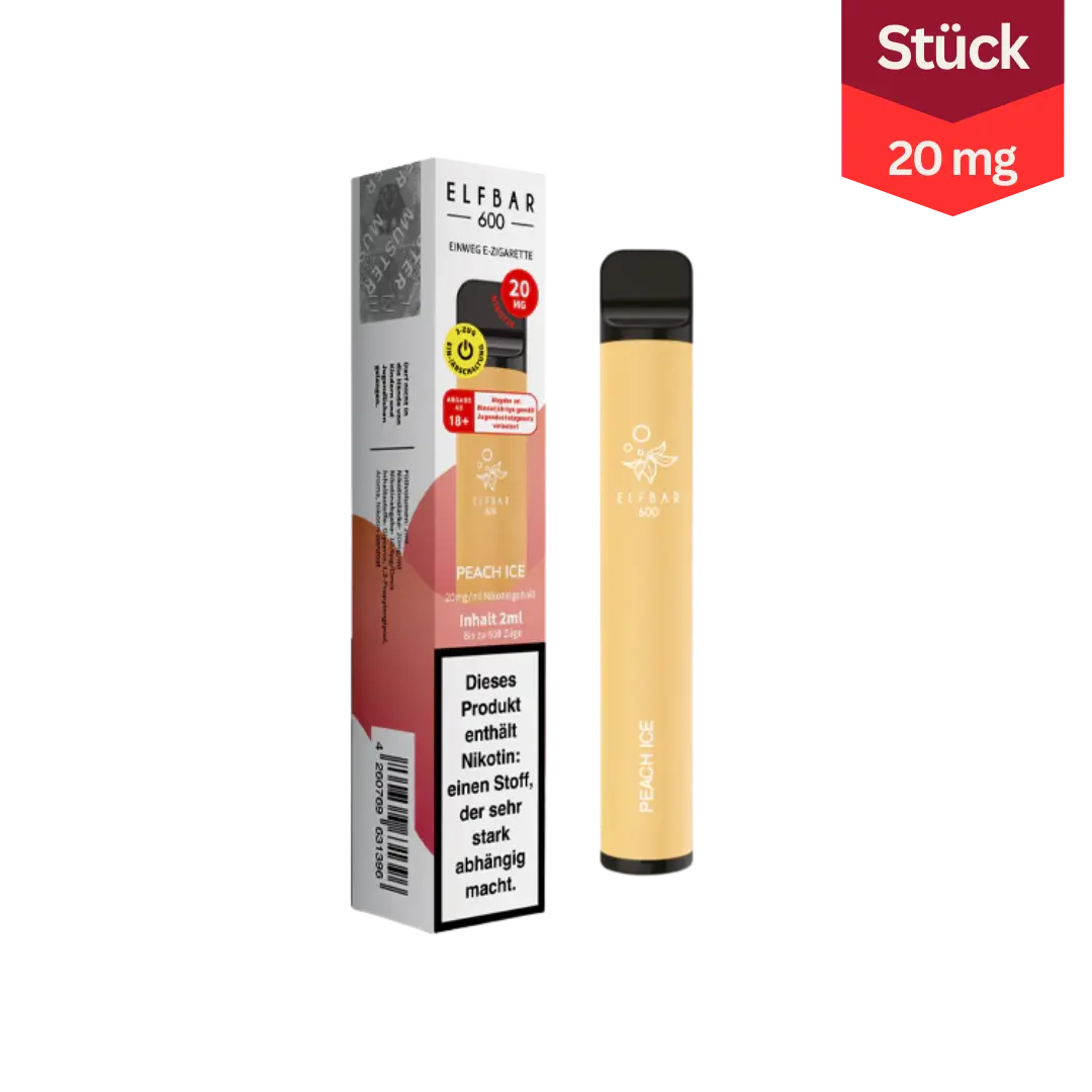 Elfbar 600 Peach Ice 20mg