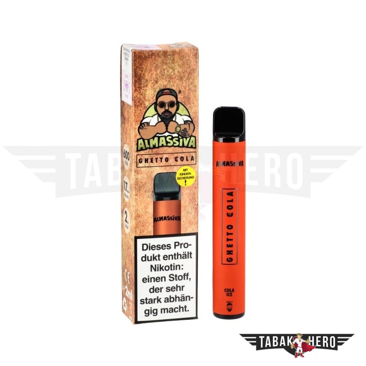 Al Massiva Ghetto Cola Einweg E-Zigarette Vape 17mg (1 Stück)
