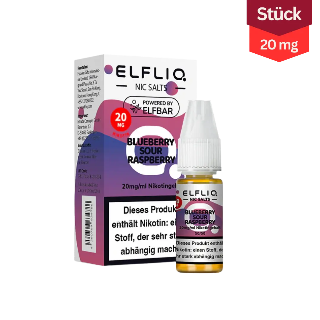 Elfliq Vape Liquid Blueberry Sour Raspberry