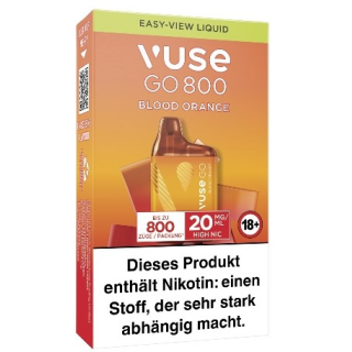 Vuse GO 800 Blood Orange Vape Einweg E-Zigarette 20mg AP