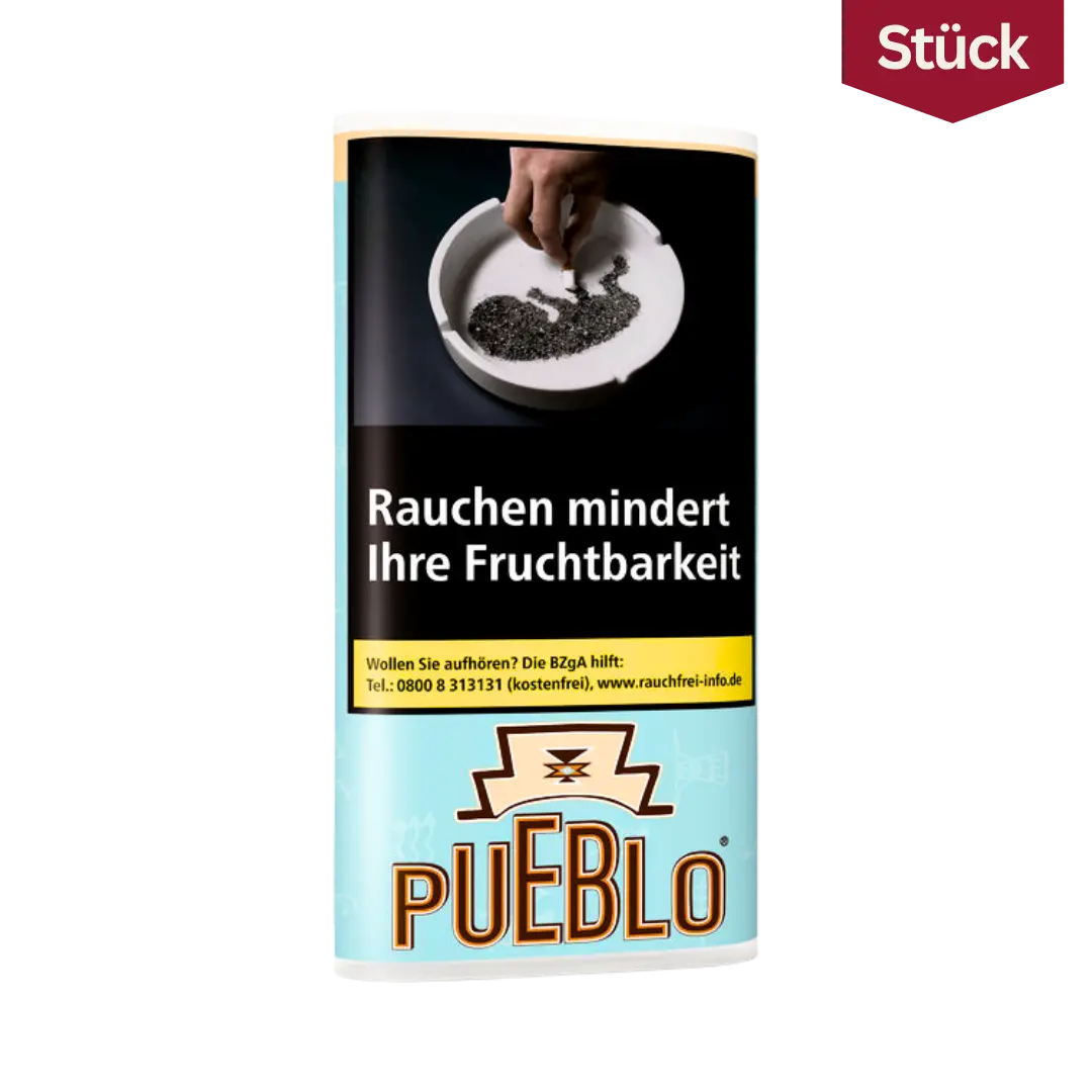 Bundle: Pueblo Blue Feinschnitt Tabak ohne Zusätze Pouch (10x30g)