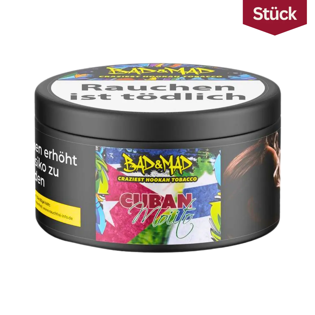 Bad Mad Cuban Moiito Mojito Limette Minze Rohrzucker Tabak Shishatabak