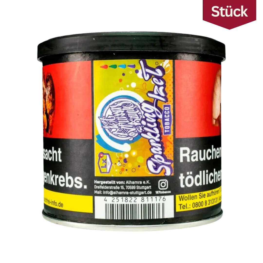 187 Tobacco Sparkling IzeT Zitrone Eistee Tabak Shishatabak 200g