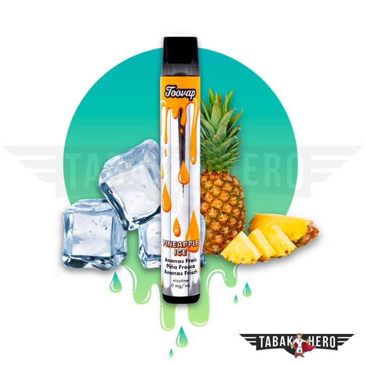 Toovap Ananas Einweg E-Zigarette Vape 0mg (1 Stück)