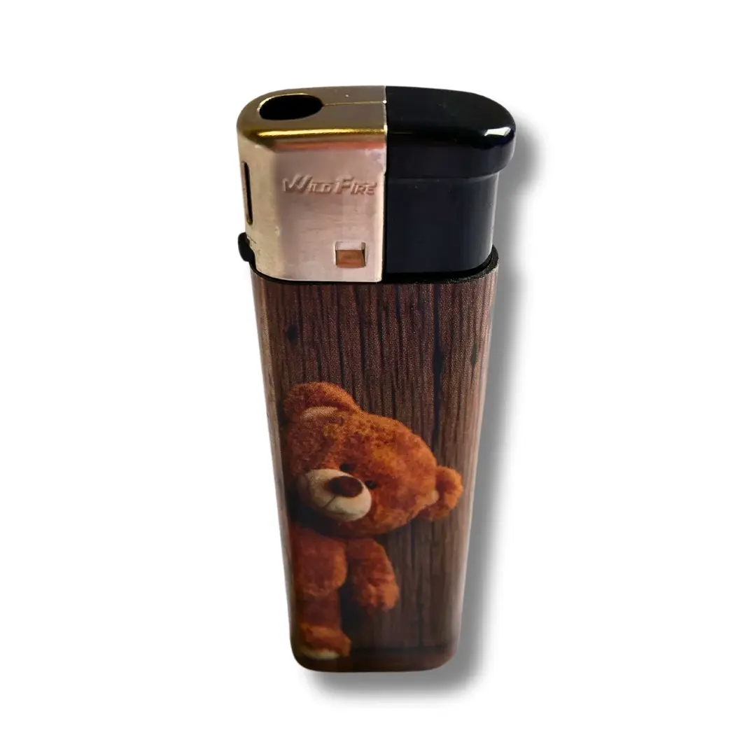 Wildfire Feuerzeug Elektro Teddy Braun Stehend