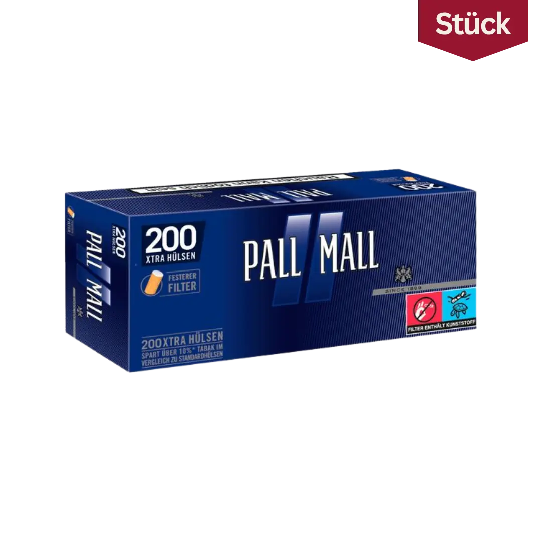 Pall Mall Blue Filterhülsen Extra Size (200 Stück)