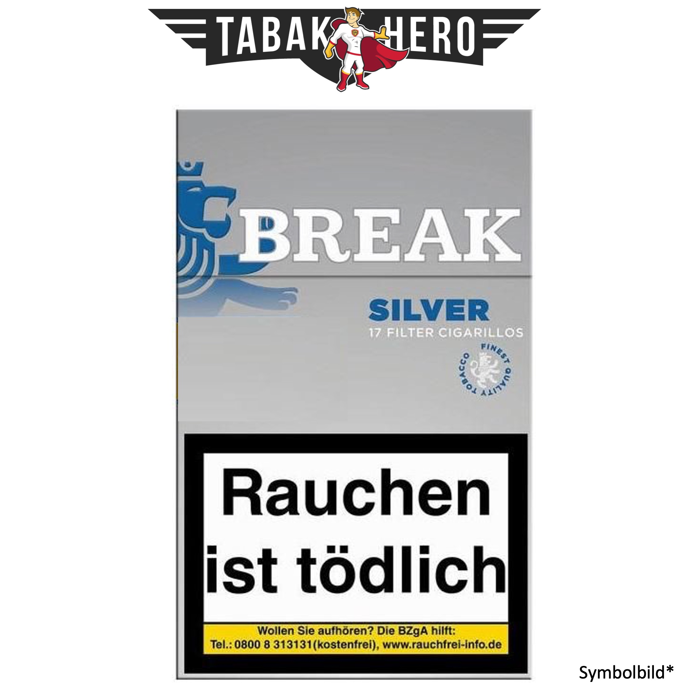 Break Silver Filtercigarillo (Stange / 10x17 Zigarillos)
