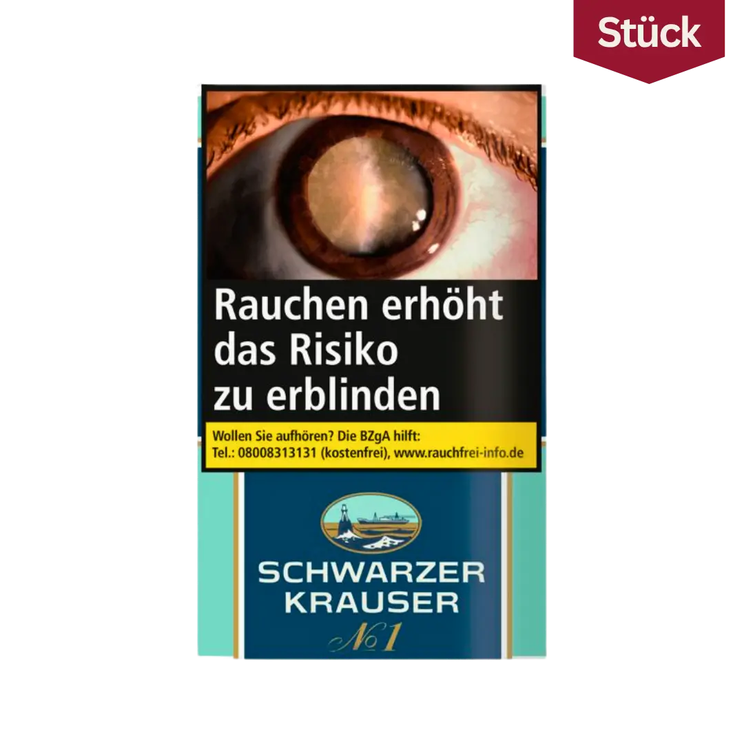 Bundle: Schwarzer Krauser No. 1 Feinschnitt Tabak Pouch (10x30g)  