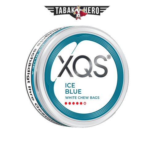 XQS Ice Blue 5 Chew Bags Dose mit Minz- und Mentholgeschmack Stärke 5